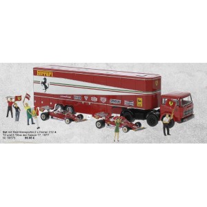 58575 Brekina Фура для перевозки гоночных болидов масштаб 1/87 H0