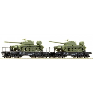 37583 (TT) Roco Набор из двух платформ с танками