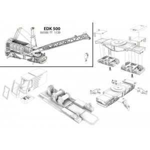 (TT) Набор для самостоятельной сборки жд крана ЕДК-500