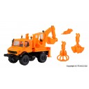 18480 (HO) Автомобиль Unimog  с экскаватором набор для самостоятельной сборки