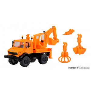 18480 (HO) Автомобиль Unimog  с экскаватором набор для самостоятельной сборки