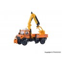 15005 (HO) Kibri Unimog с краном и монтажной корзиной (сборная модель)