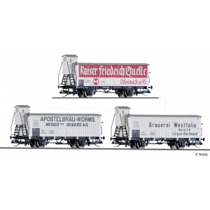 01789 (TT) Tillig Freight car set, consisting of three refrigerator cars