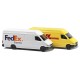 8304 Busch Автомобиль Mercedes Sprinter "DHL" и "FedEx" масштаб N 1/160