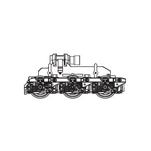 59750-30 Piko Тележка для BR132 в сборе масштаб HO 1/87
